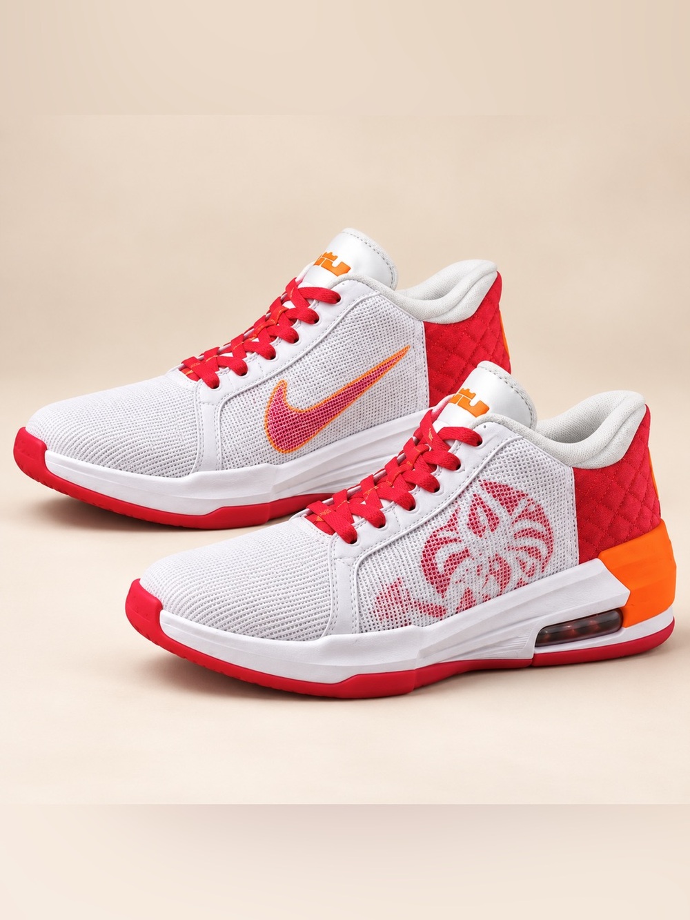 Nike LeBron Witness 8 VIII Basketball Shoes Men’s 9.5 White Pink Orange NWT